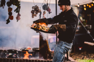 bedrijfsfestival met live outdoor cooking